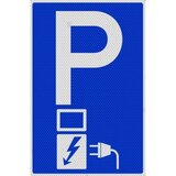 Semn de parcare numai pentru masini electrice